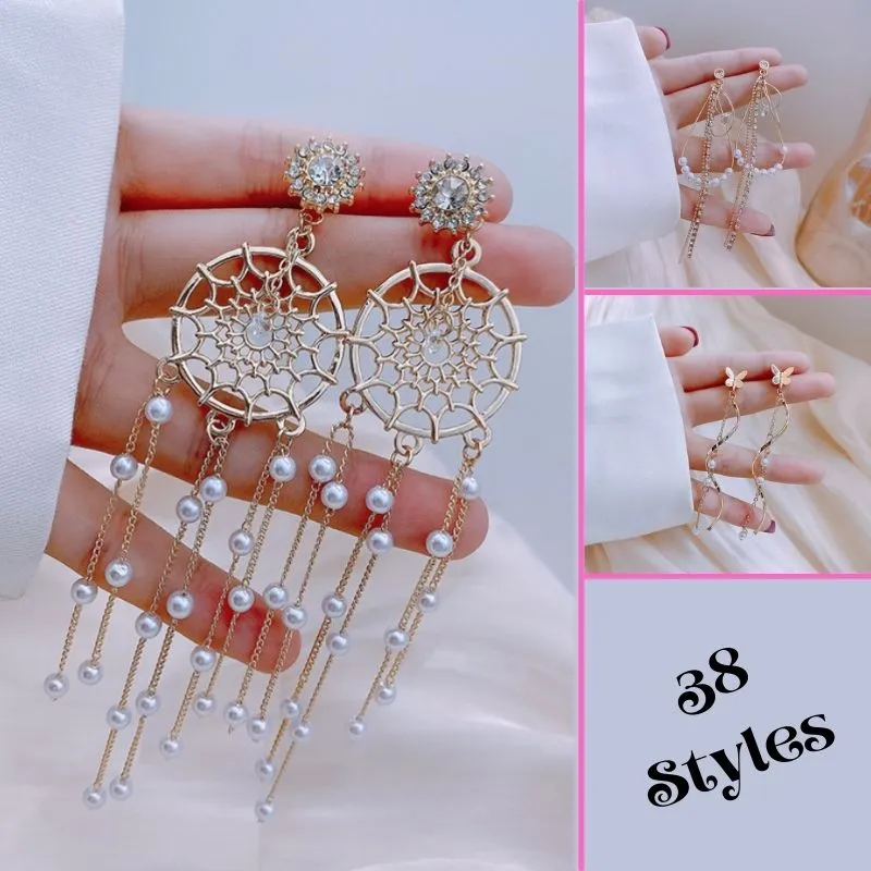 Tassel Pearl Earrings