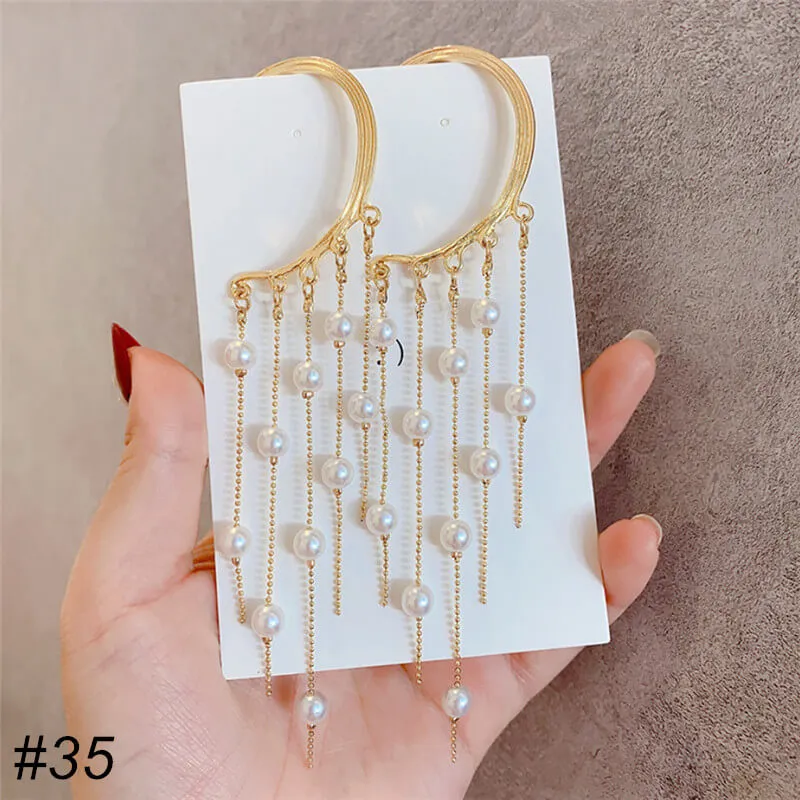 Tassel Pearl Earrings