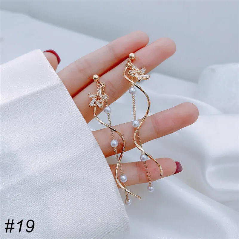 Tassel Pearl Earrings