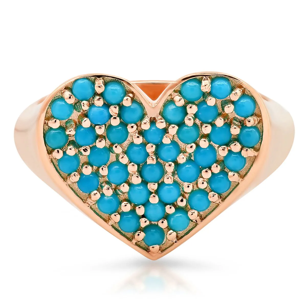 The Ashleigh Bergman Collective x Ariel Gordon Jewelry Turquoise Heart Signet Ring