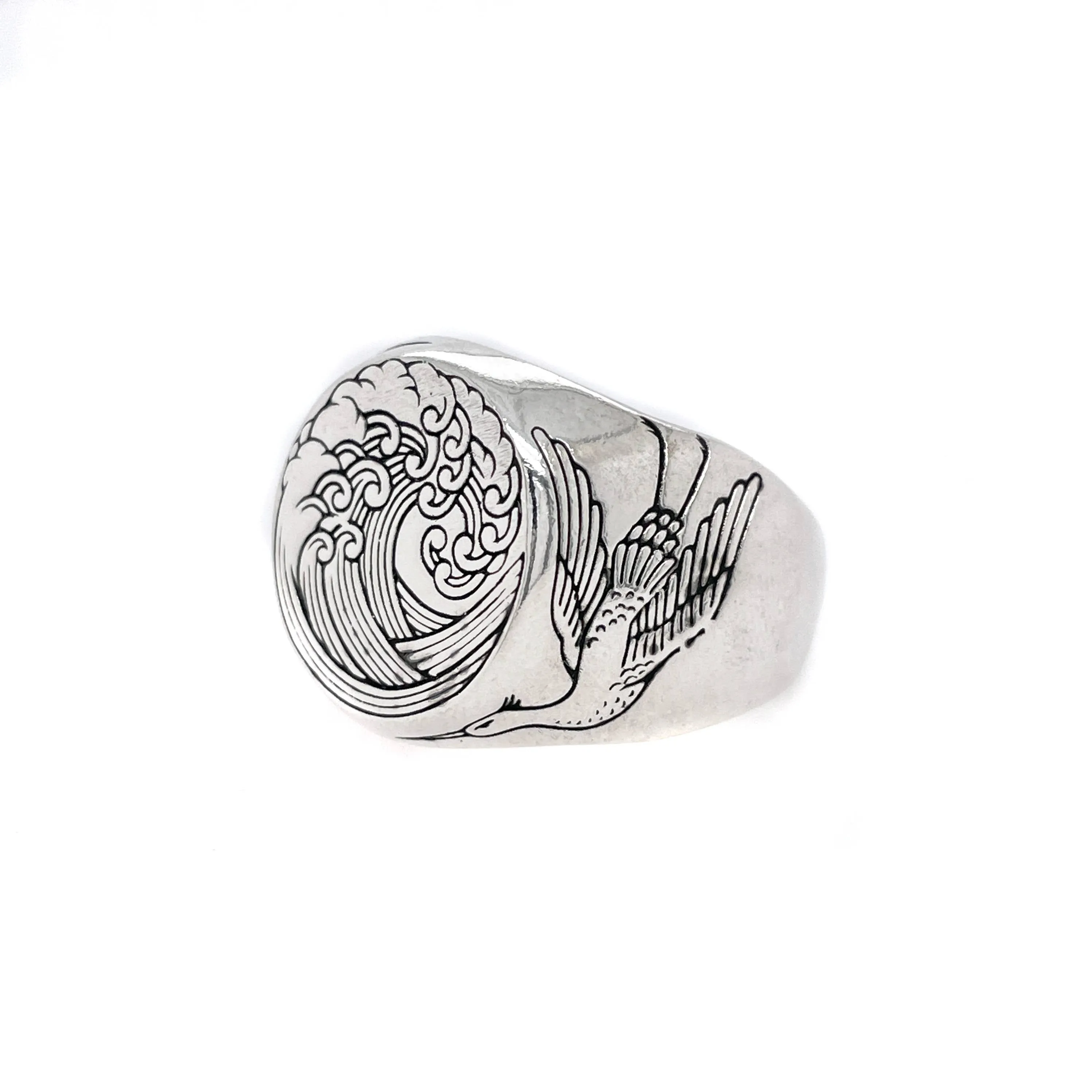 The Great Wave Signet Ring
