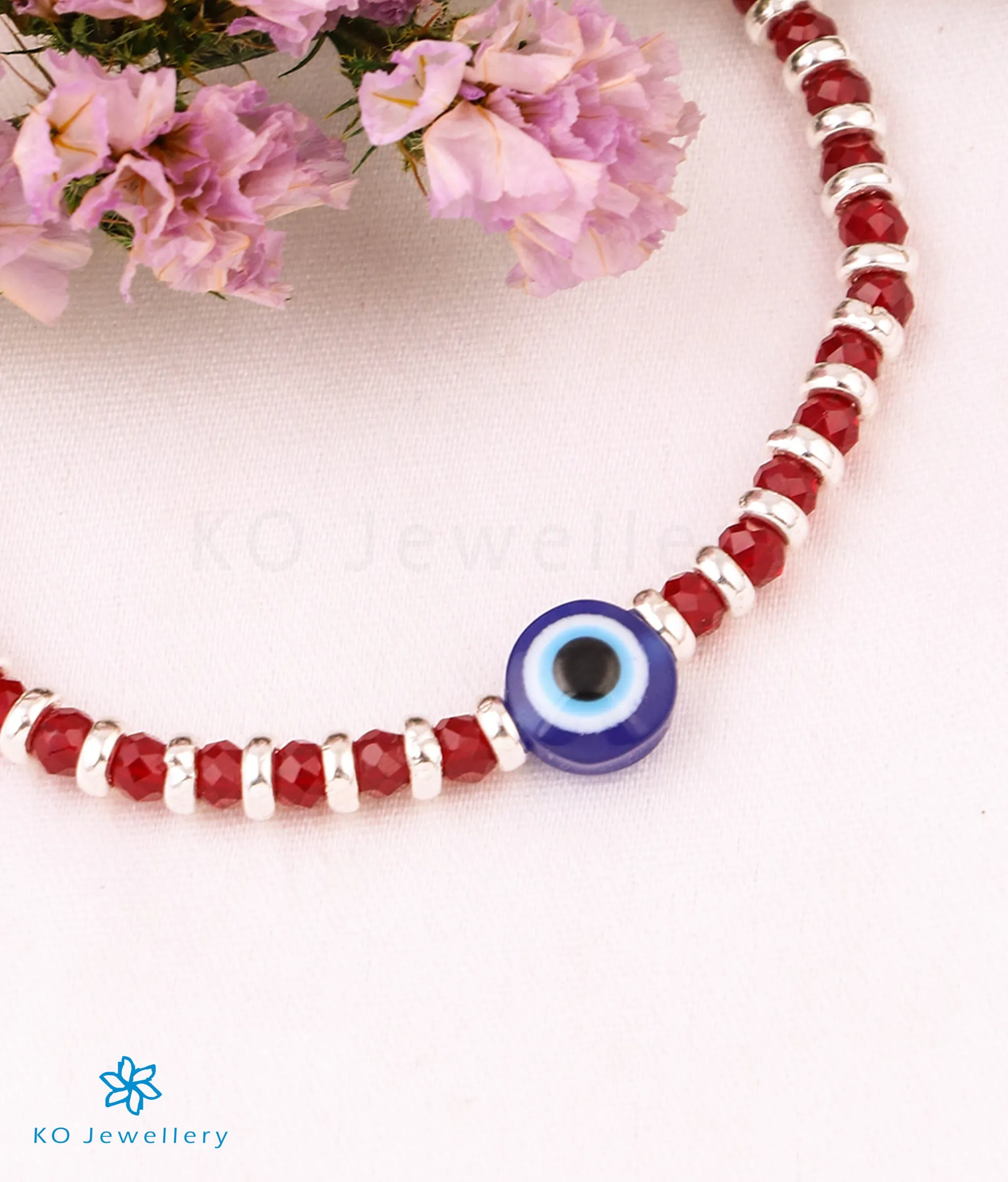 The Lohita Evileye Silver Baby/Kids Anklets or Bracelets (6.5 inches)