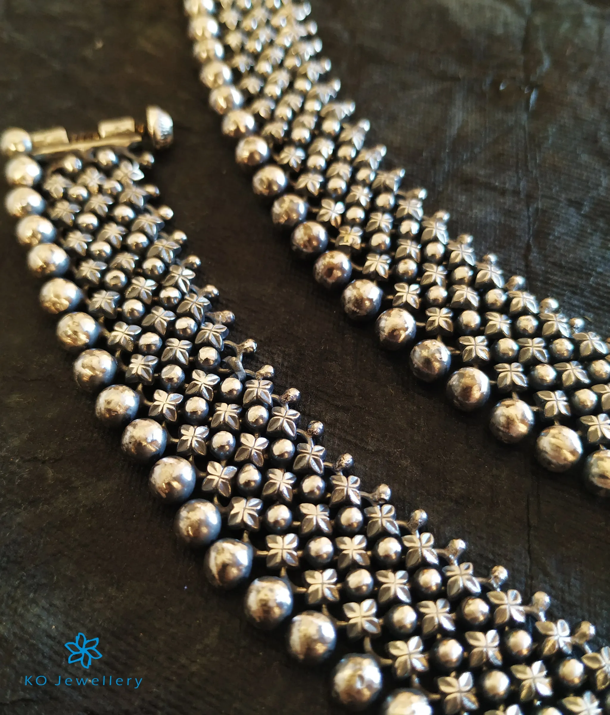 The Shringara Silver Bridal Anklets