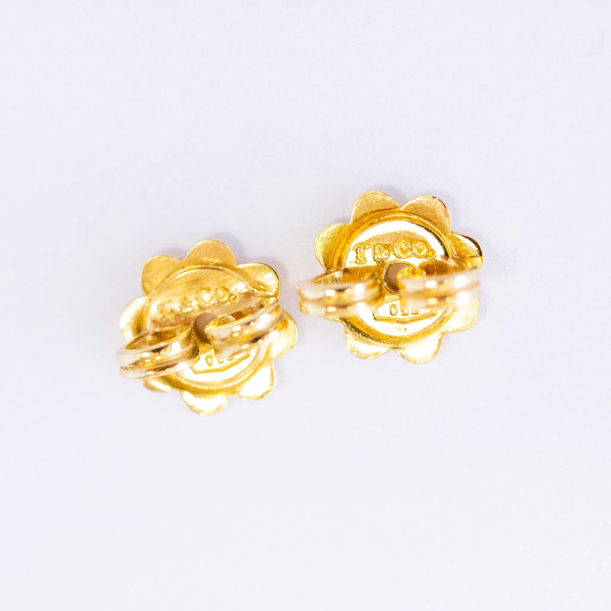 Tiffany & Co Feather Earrings, 18k & Sterling