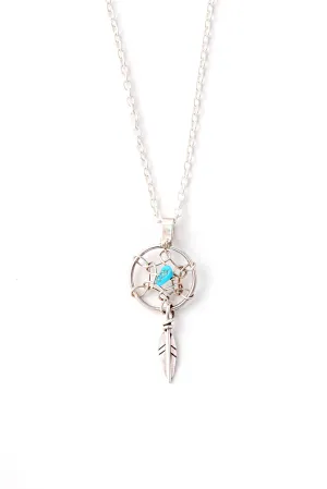 Tiny Navajo Dream Catcher Pendant