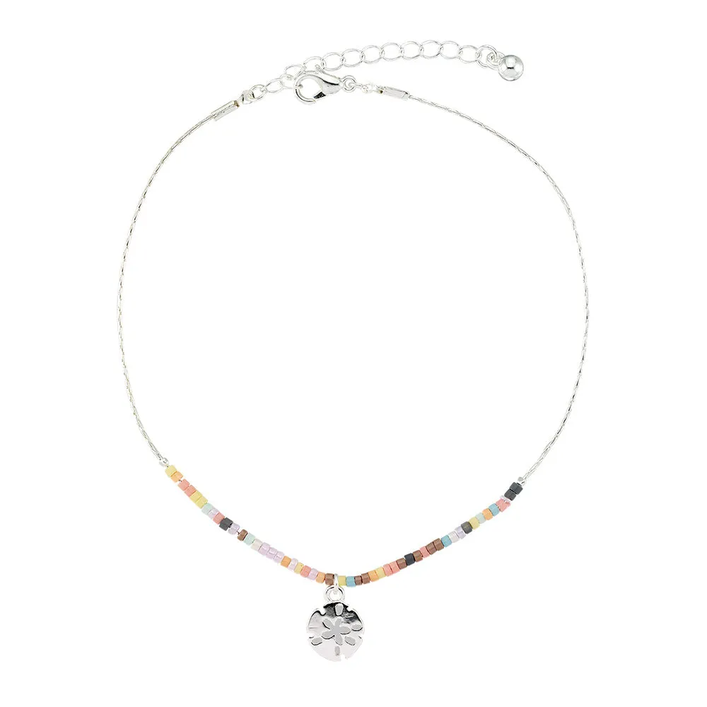 Tiny Pastel Seedbead Animal Charm Anklet
