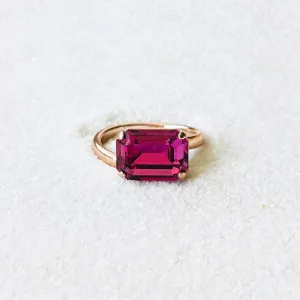 Tish Pink Swarovski Ring