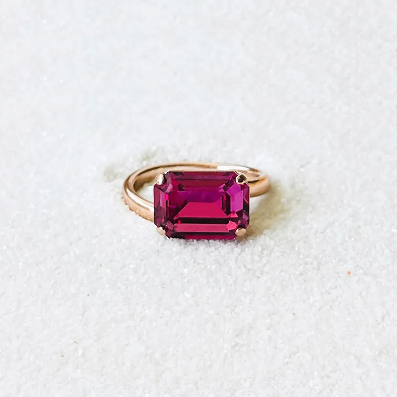 Tish Pink Swarovski Ring