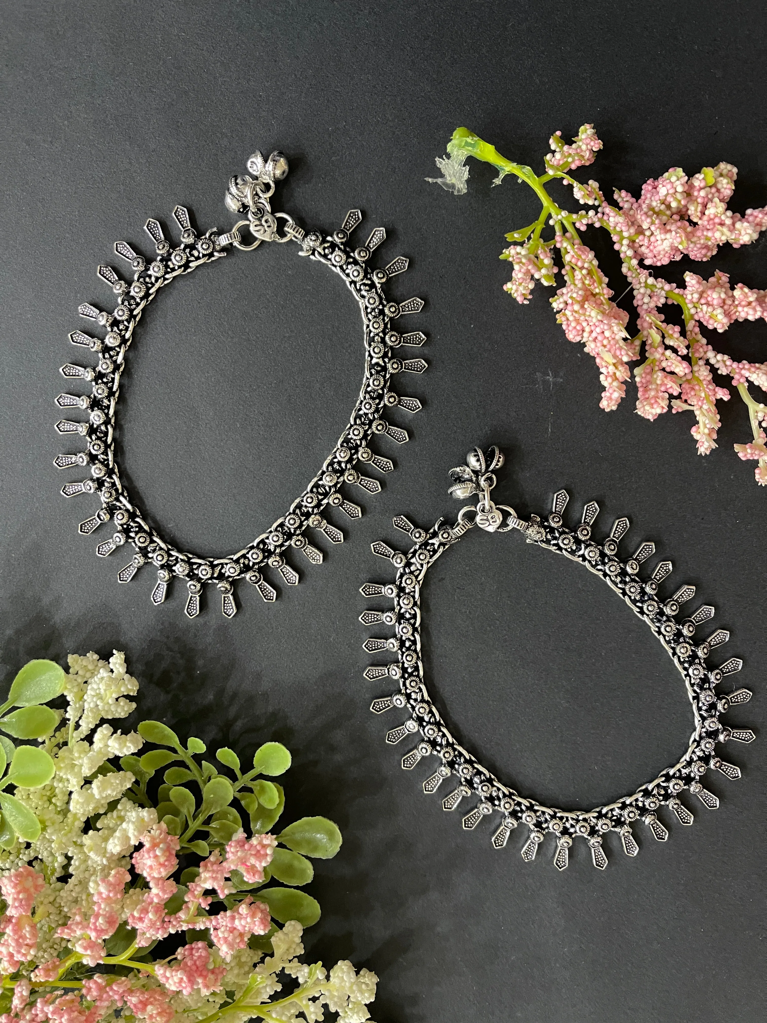 Traditional Silver Plated Anklet Payal