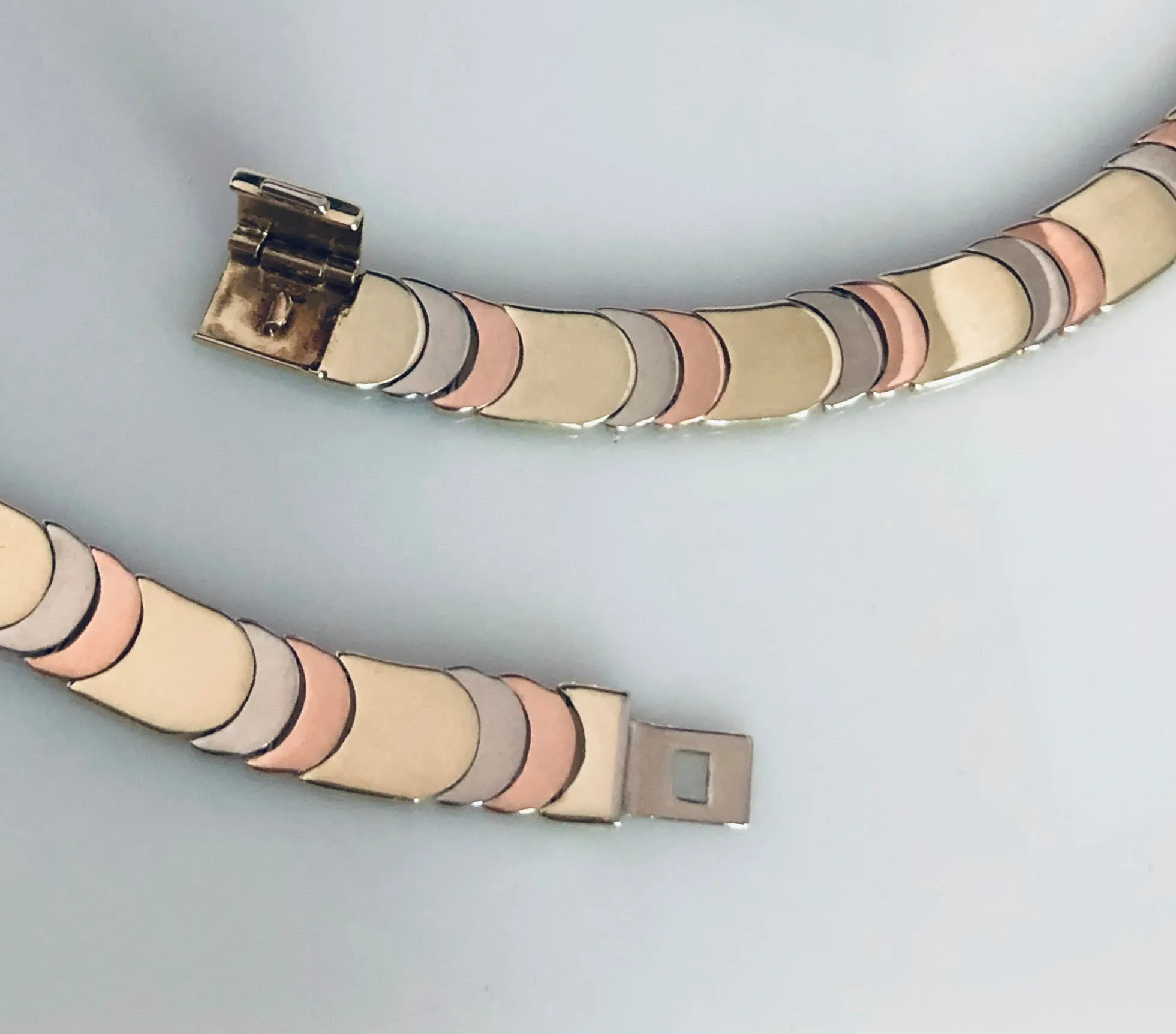 Tri-color choker Necklace