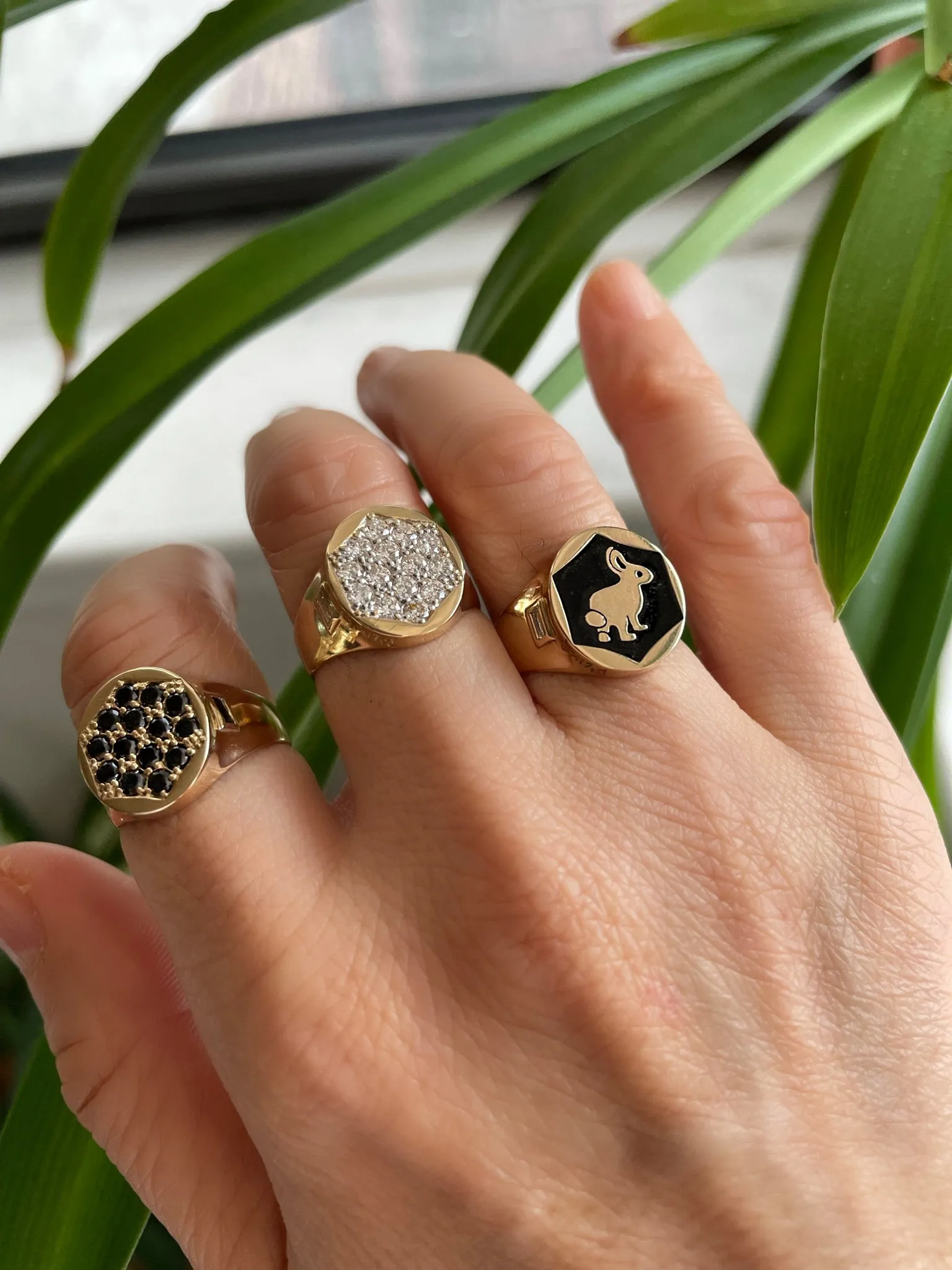 Trickster Bunny Signet Ring