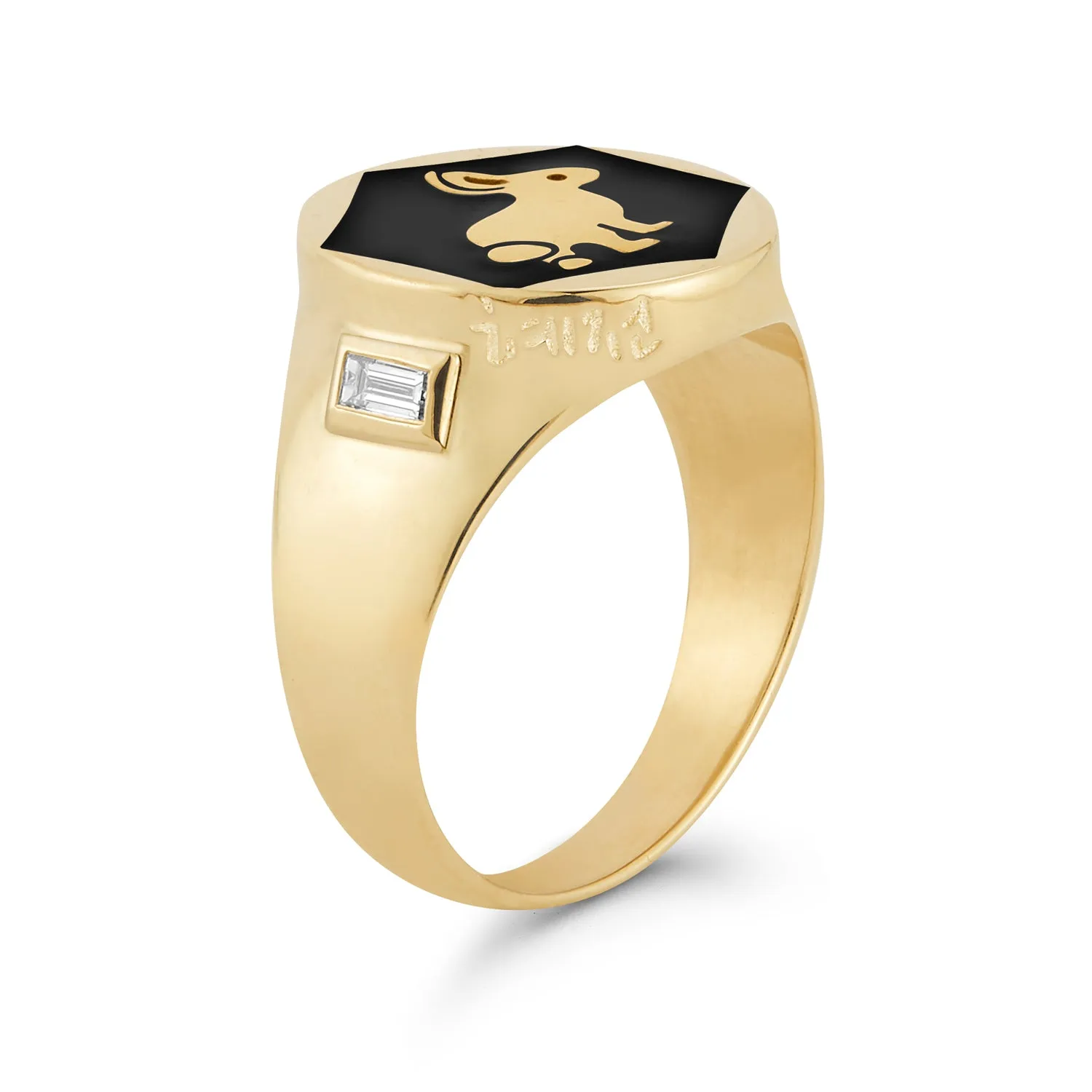 Trickster Bunny Signet Ring