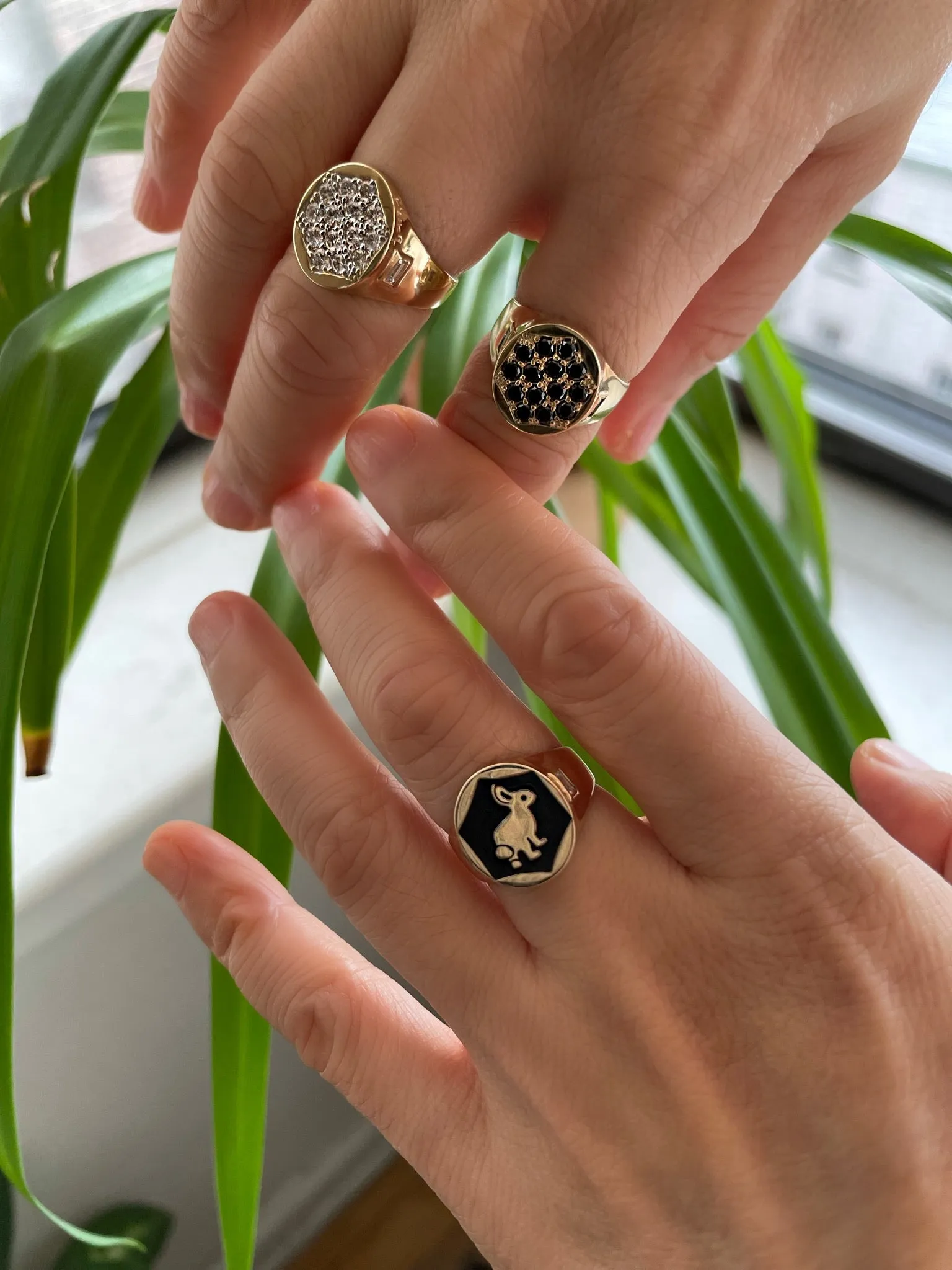 Trickster Bunny Signet Ring