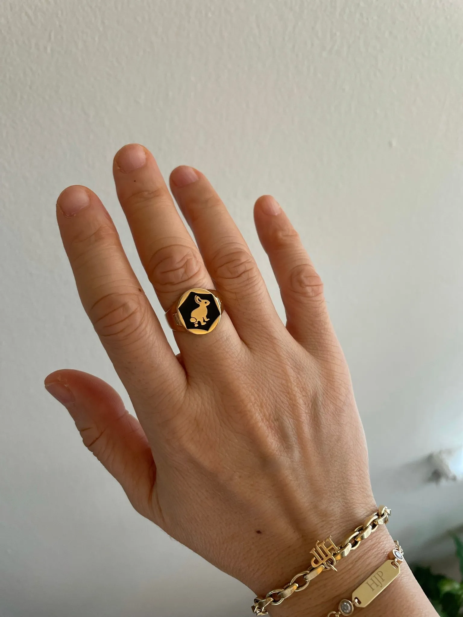 Trickster Bunny Signet Ring
