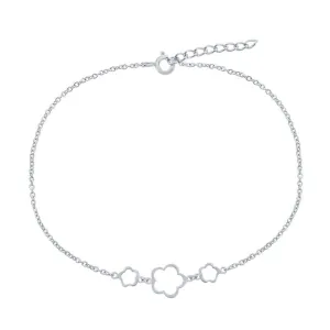 Triple Flower Anklet