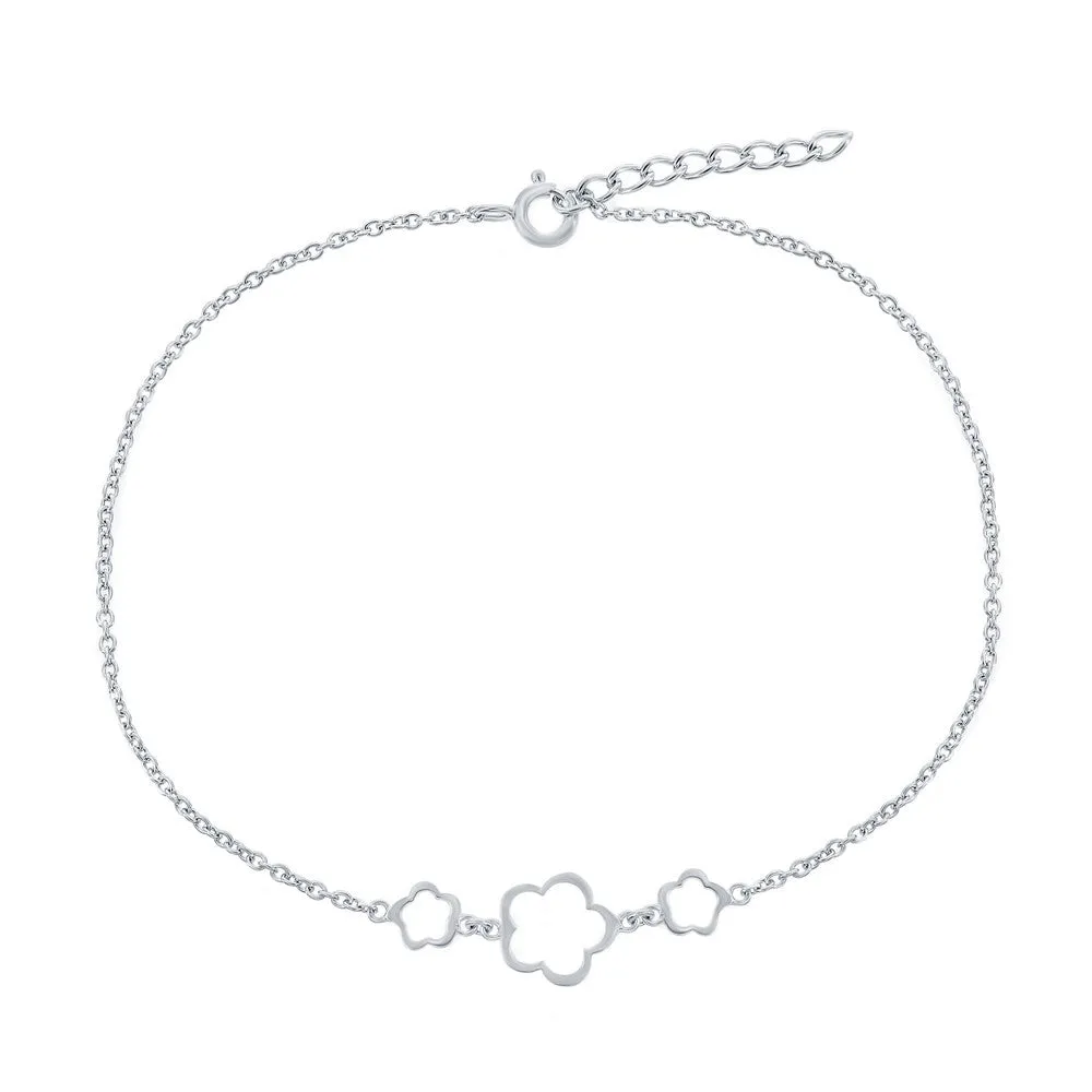Triple Flower Anklet
