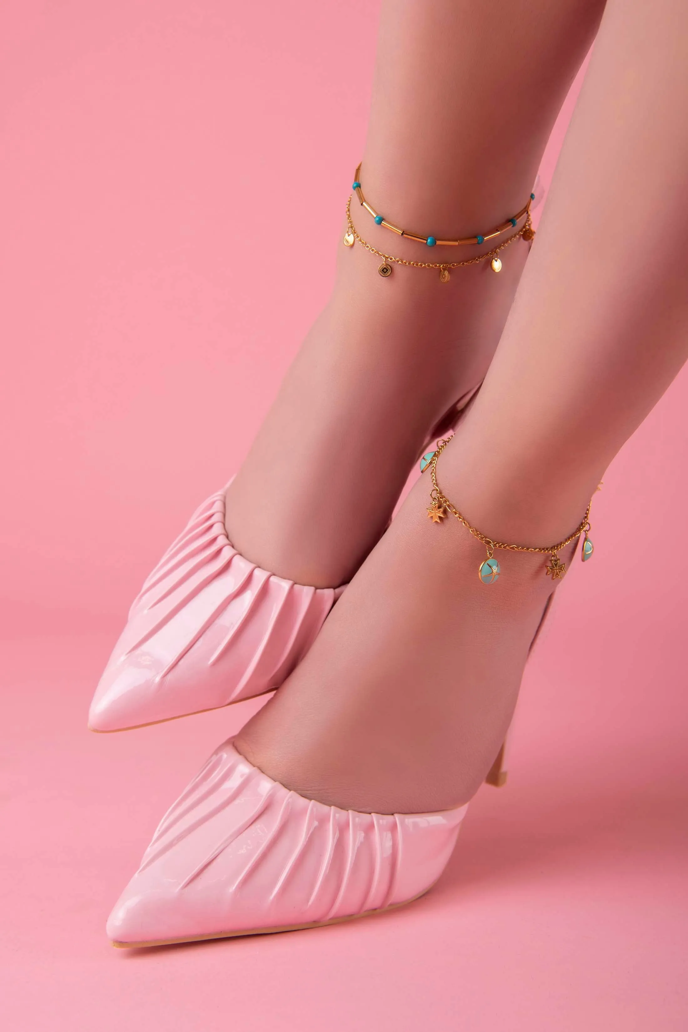 Turquoise Beaded Anklet