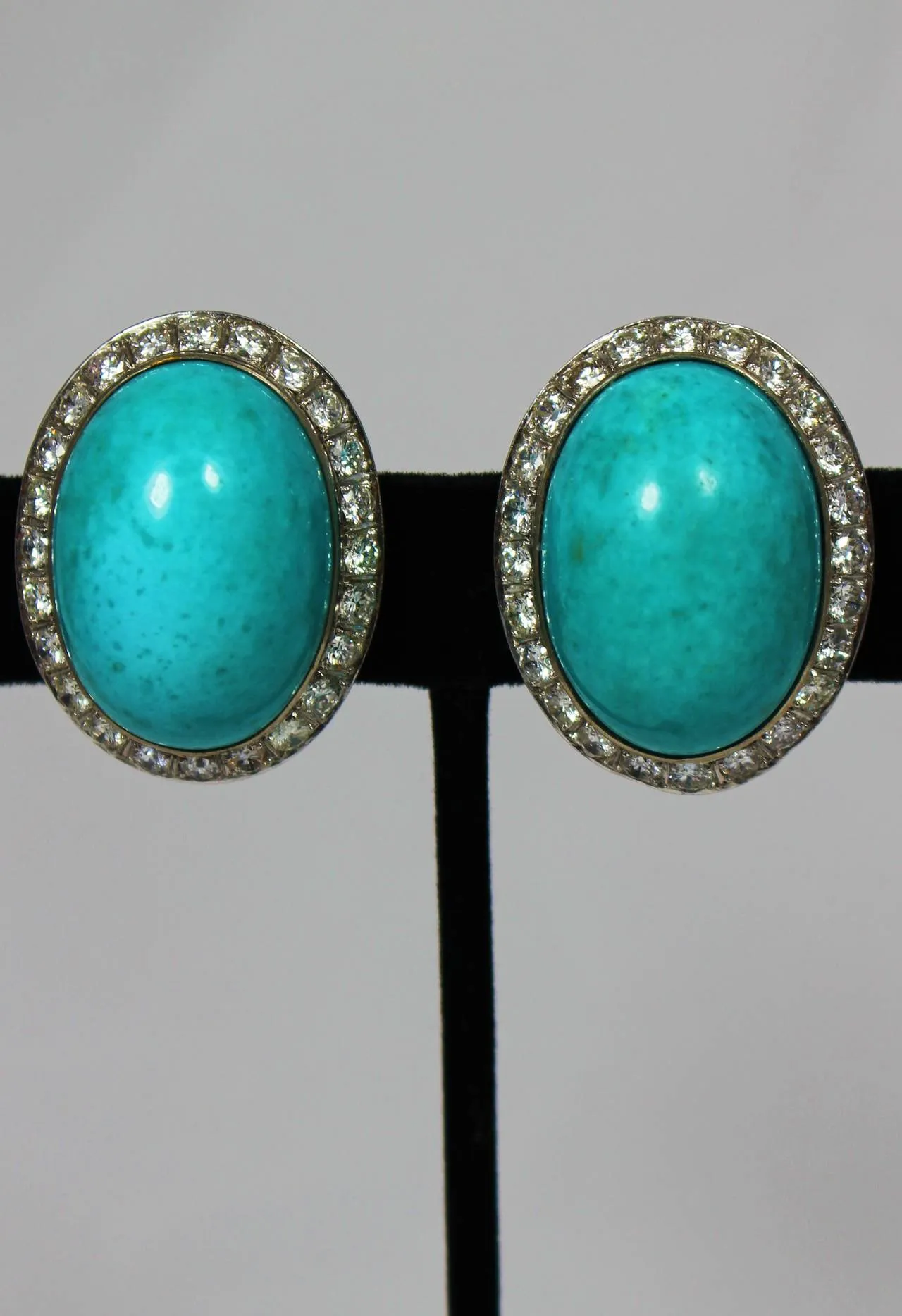 TURQUOISE Diamond 18 Karat Gold Necklace Set