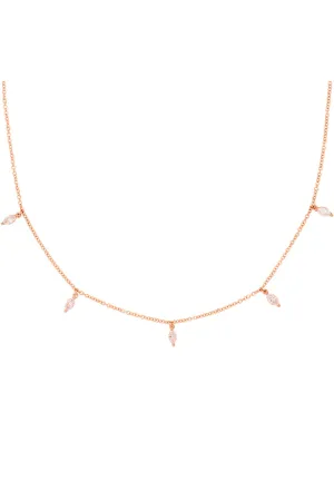 Valley Rose 14k Gold and Diamond Ara Necklace