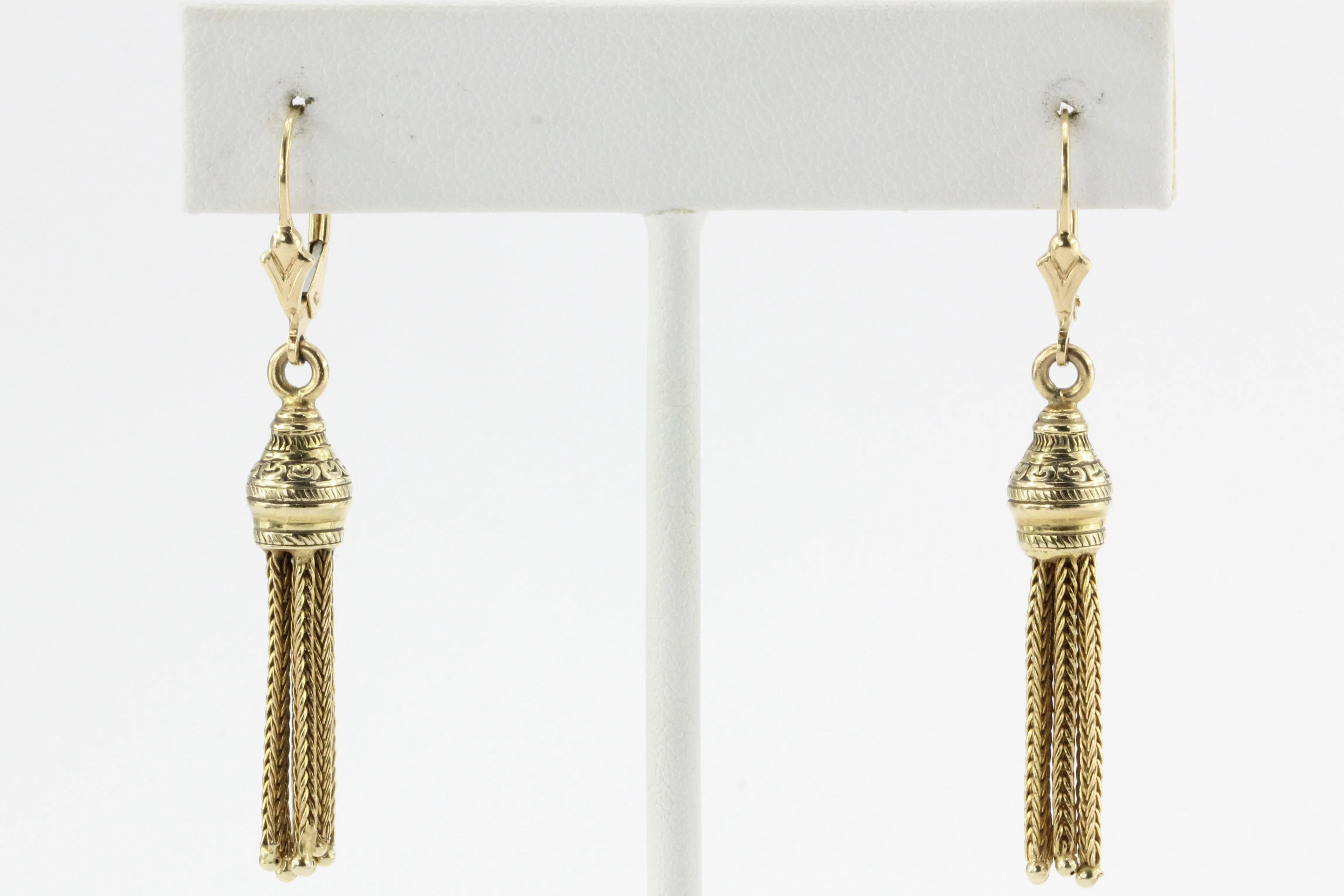 Victorian 10K Gold Tassel Earrings c.1890