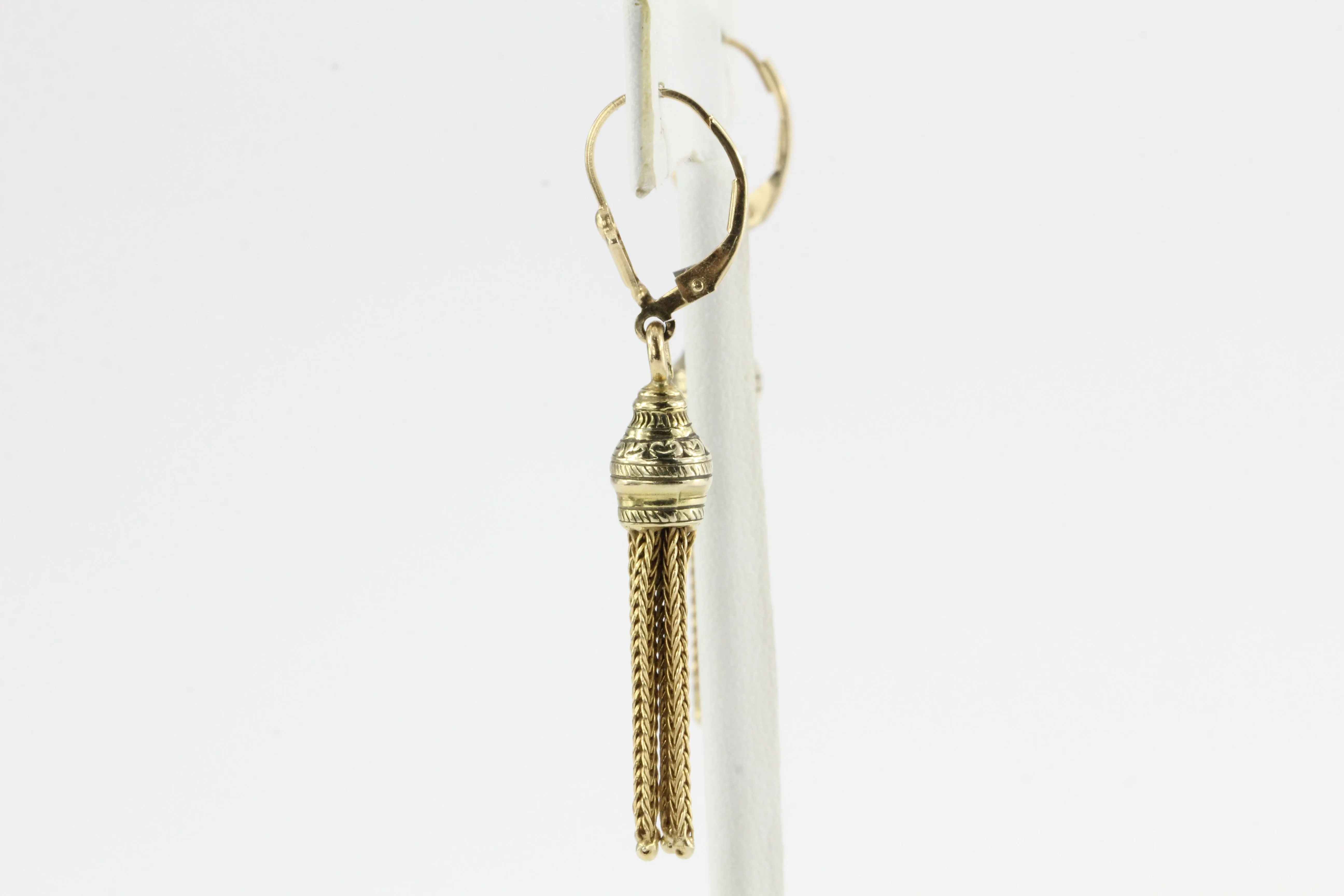 Victorian 10K Gold Tassel Earrings c.1890