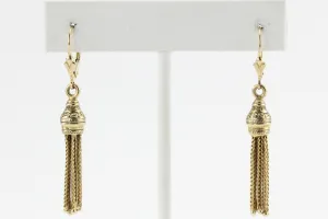 Victorian 10K Gold Tassel Earrings c.1890