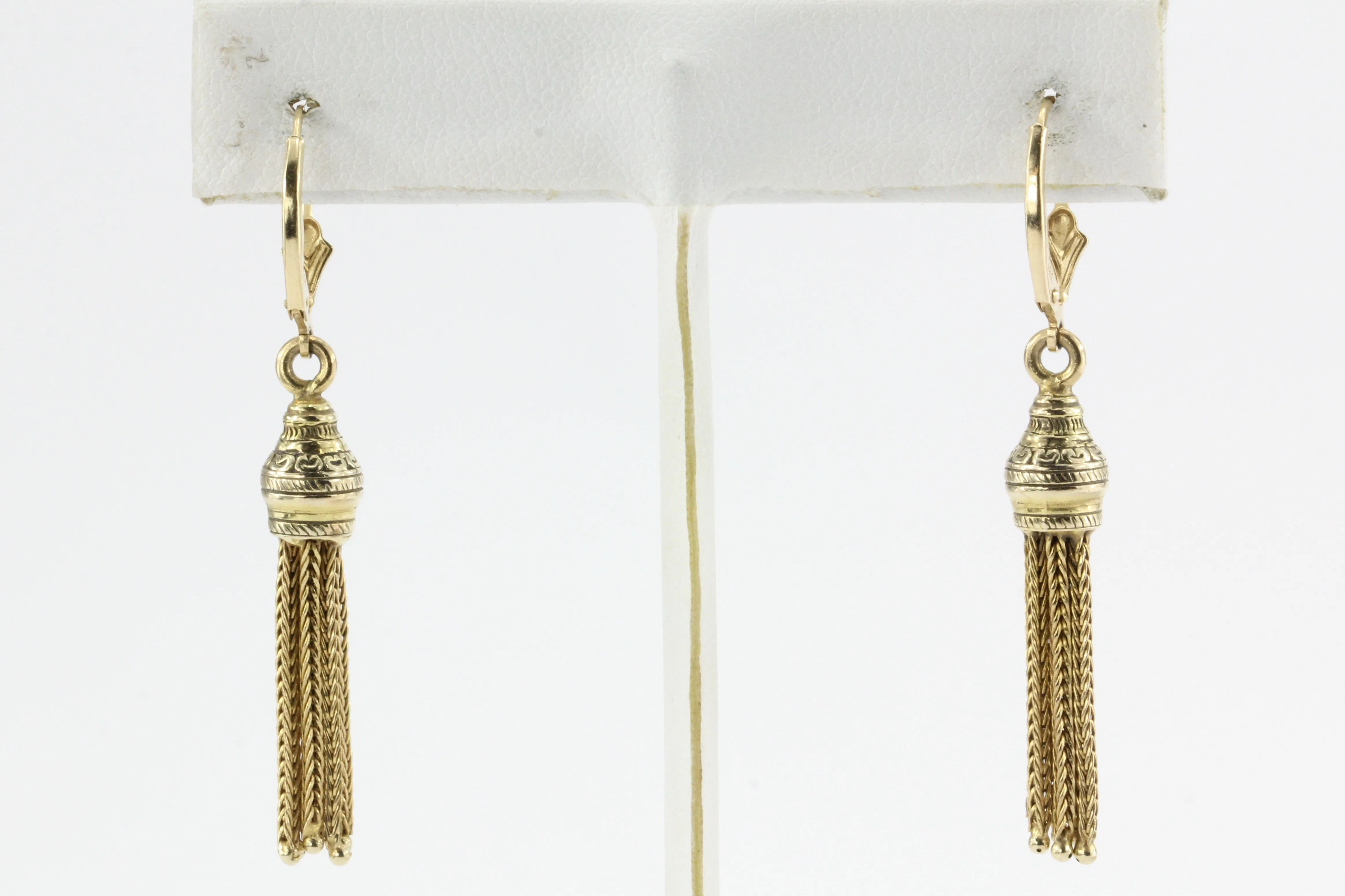 Victorian 10K Gold Tassel Earrings c.1890