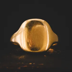 Victorian 18k Gold Cushion Signet Ring