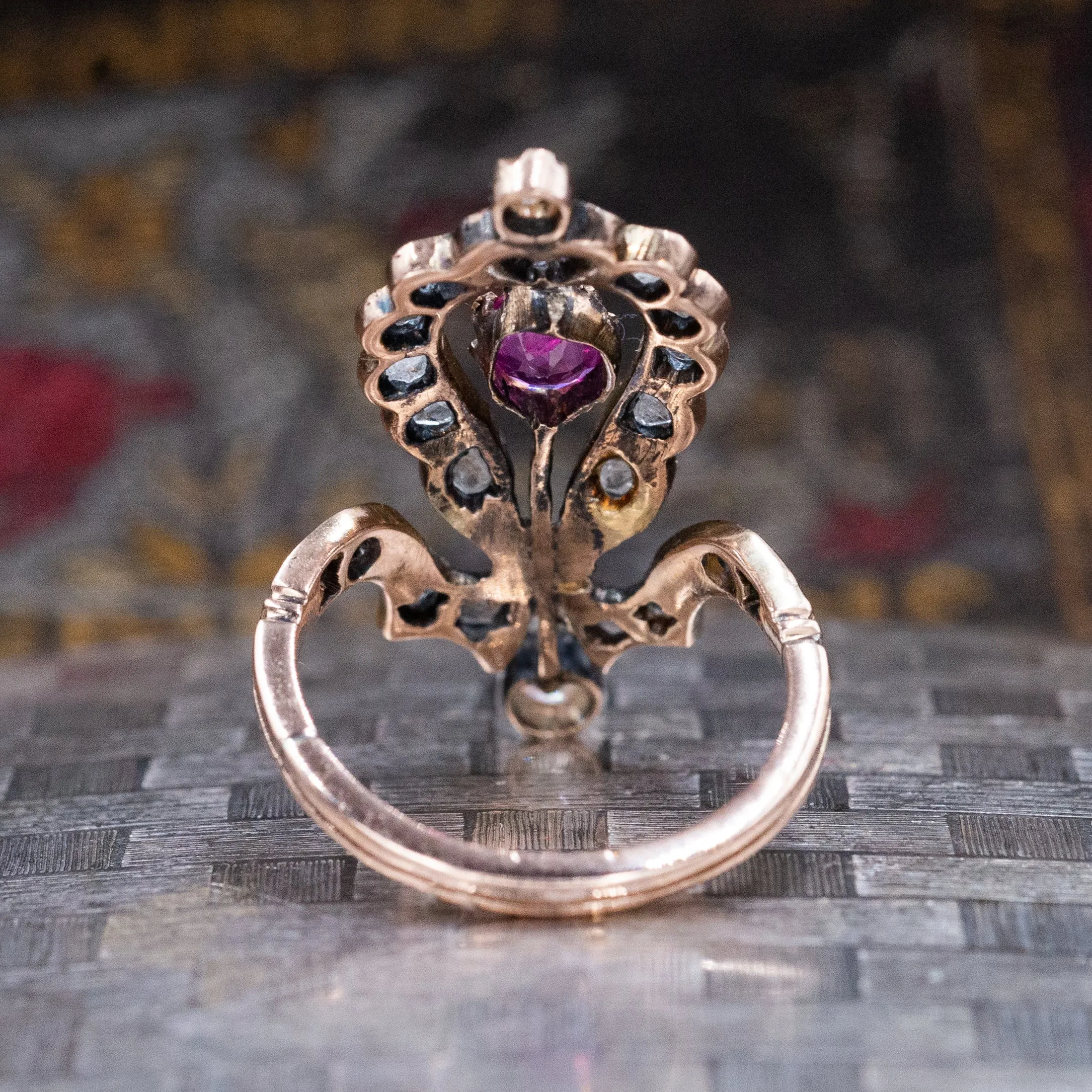 Victorian Diamond & Ruby Ring