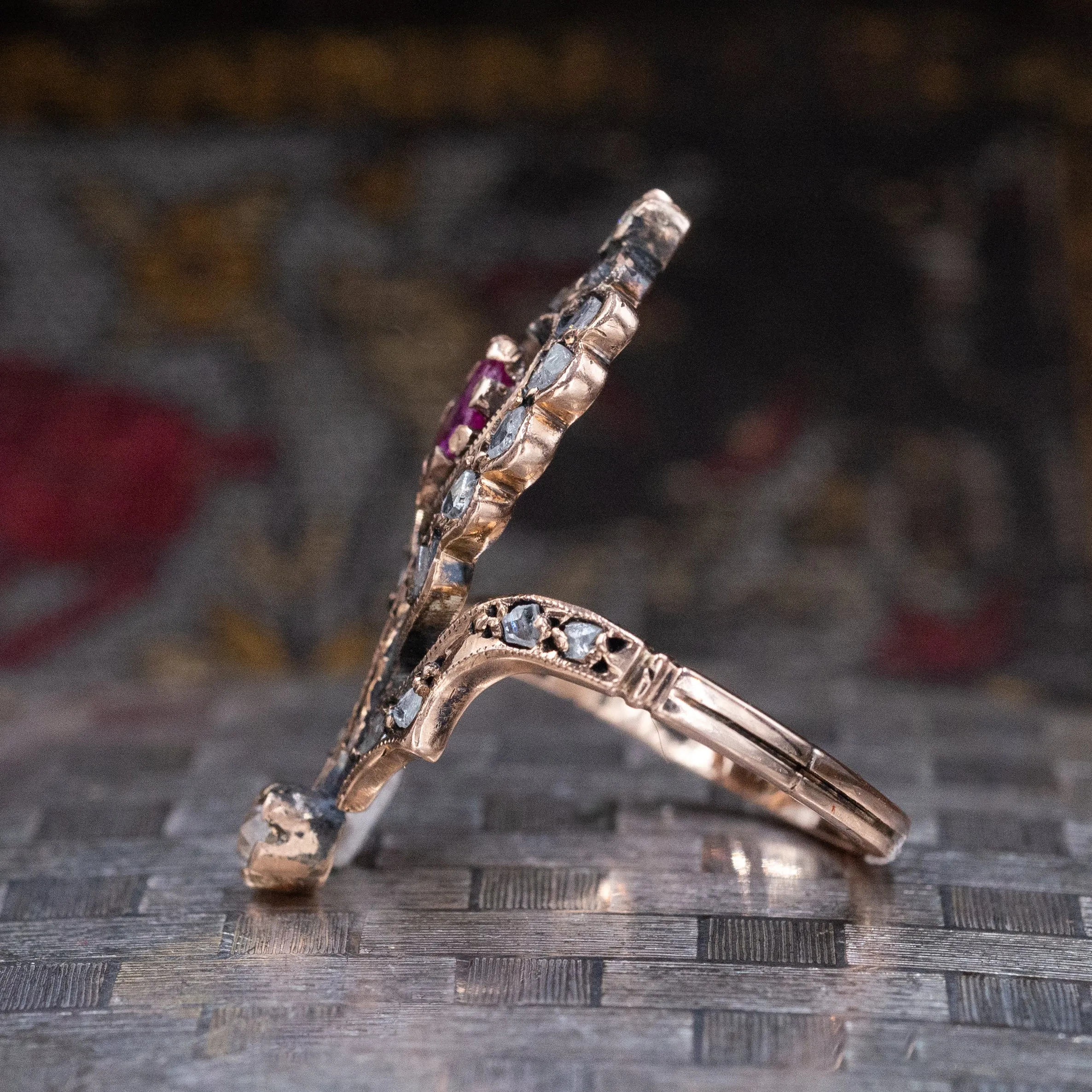 Victorian Diamond & Ruby Ring