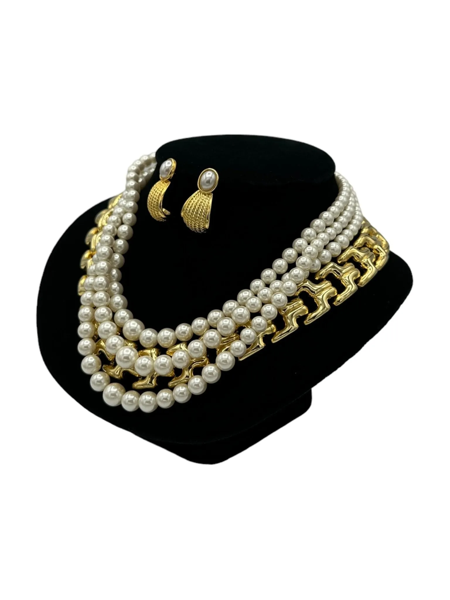 Vintage Pearls & Gold Chain Vintage Jewelry Curated Collection