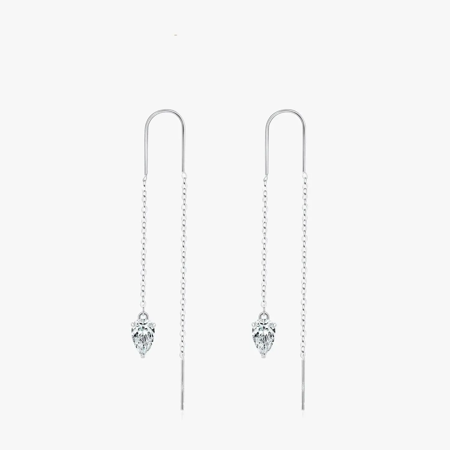 Water Drop Tassel Earrings, Sterling Silver