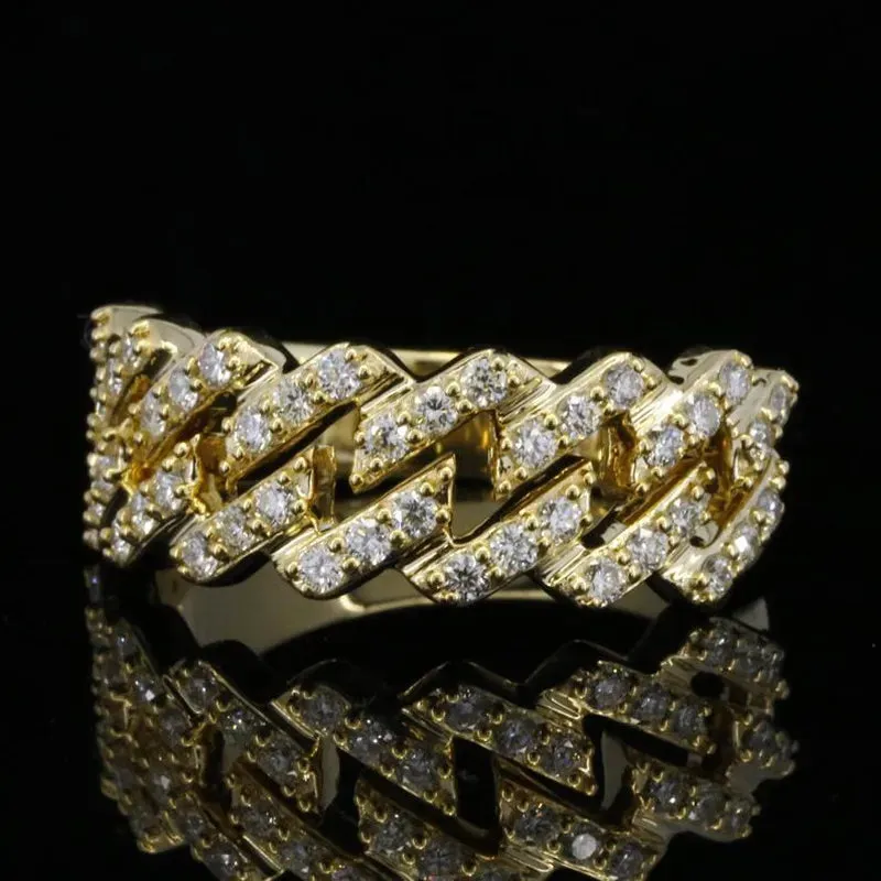 Wide Ring for Women Gold Color Luxury Twist Design Band Cocktail Rings Fashion Female Accessories Party Jewelry